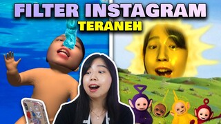 Cobain Filter Instagram TERANEH !! Jangan Emosi ! Jadi Matahari Di Kartun Teletubies ? | Sushy Vlog