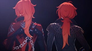 【MMD/迪卢克】高马尾 还是 低马尾？（INFERNO）