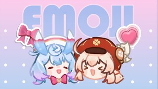 把3个emoji放在一起就能变身红蓝美露莘 ！？【MEME/原神】