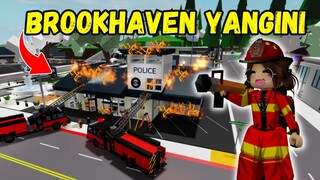 🚒🧯BROOKHAVEN'DA BÜYÜK YANGIN🔥🧨AYŞEM ECE ARI💥ARIGİLLER🐝ROBLOX BROOKHAVEN🏡RP