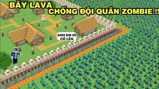 Mình Đã Thử Thách Sinh Tồn Thế Giới Lucky | Chống Zombie Bằng Bãy Hiện Đại | TRONG MINECRAFT PE..!!