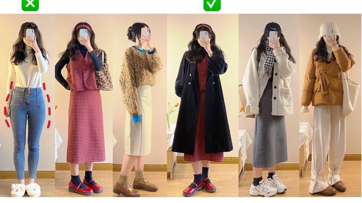 No Bulking Up! 160cm, 53kg | Winter Warm-and-Flattering Outfits for an Apple Shape