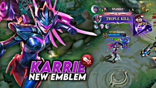 Nyobain Karrie Emblem Fighter! Apakah Works?! - Mobile Legends