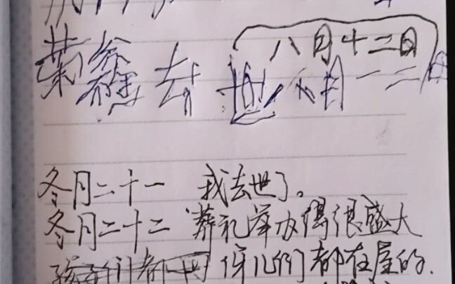 After my grandfather passed away, I continued writing his diary.