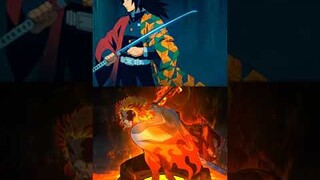 #Tomioka 🌊🙃 ⚔  #rengoku🔥vs🆚 upper moons and hashira 🗡️ 👹⚔🌬