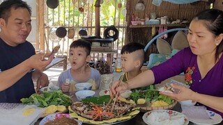 Cá Tai Tượng Chiên Xù ,Mở Hành, Đậu Phộng Cuốn Rau Sống Chấm Mắm Nêm Giòn Rụm|ATML &FAMILY T74