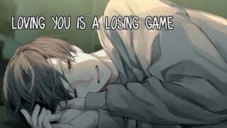 ♪Nightcore - Loving You Is A Losing Game ( TikTok Remix ) Arcade || Duncan Laurence ( Male Version )