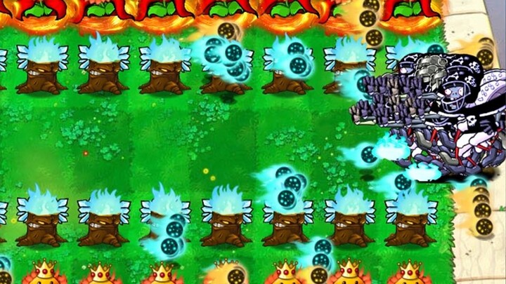 PvZ Hybrid - Cây đấu với 100 Zombie bóng bầu dục 10.000 HP trên hai đường đua