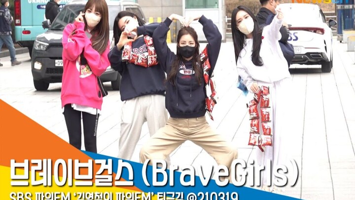 210319 Brave Girls《金永哲的Power FM》SBS下班路，早上开始就通告慢慢的漂亮姐姐们继续冲！
