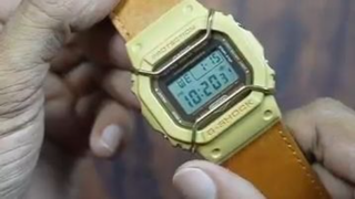 Custom Casio DW 5600 ! Leather strap