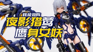 这鸟人机娘真哇塞！核能矩阵 夜影猎莺 鹰身女妖 阿梅莉亚 哈特曼 机娘拼装模型 模玩分享【神田玩具组】