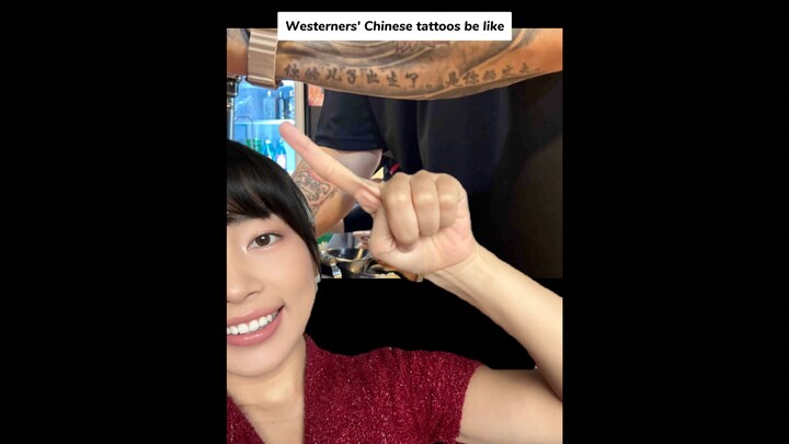 Hình xăm tiếng Trung của người nước ngoài là như thế này