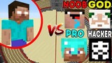 Minecraft Battle: Noob vs PRO vs HACKER vs GOD : SUPER HEROBRINE APOCALYPSE Challenge - Animation