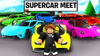 I Hosted a SUPERCAR MEET in Brookhaven RP!