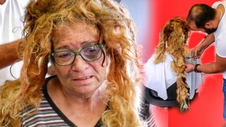 Can hairstyle change a person? Homeless grandmother who hadn’t had a haircut in decades was transfor