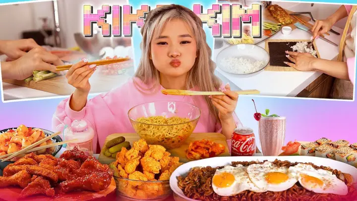(ENG SUB) ASMR COOKING & EATING MUKBANG | ASIAN FOOD, KIMBAP, RAMEN