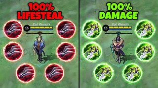 100% Lifesteal vs 100% Damage