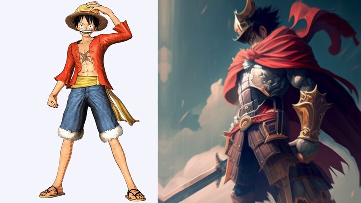 Karakter One Piece dalam bentuk Kesatria Bajak Laut 💥 Semua anggota Bajak Laut Topi Jerami!!