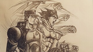 Suasananya berangsur-angsur menjadi tak terkalahkan! ! ! [Jotaro Kujo/Ola Ola Ola Ola Ola Ola Ola Ol