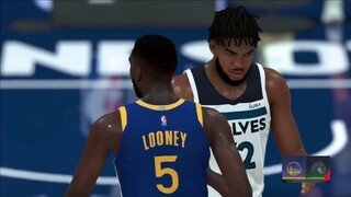 NBA2K22 FULL GAME HIGHLIGHTS  WARRIORS VS TIMBERWOLVES I NBA Regular Season I  I January 16, 2022