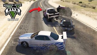 KEPUNG MOBIL POLISI ! SELAMATKAN TEMAN DARI POLISI !! GTA V ROLEPLAY