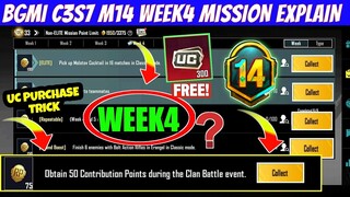 Season c3s7 M14 week 4 mission explain)Pubg Mobile rp mission | Bgmi week 4 mission explain