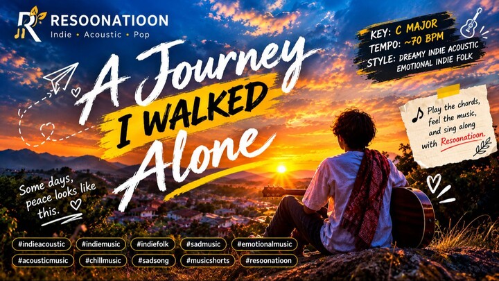 A Journey I Walked Alone | Emotional Indie Acoustic Song About Silent Love