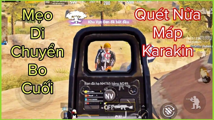 PUBG Mobile _ Mẹo Di Chuyển Bo Cuối - Quét Nửa Máp Karakin