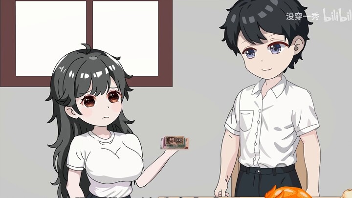 Yixiu brought food and money home for the first time, which surprised the mother and daughter.