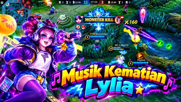 Lawan sampai Kewalahan menghadapi Bom Lylia | MLBB MOBILE LEGEND