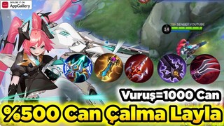 🔥 %500 Full Can Çalma Layla Her Vuruş Canımızı Full Yapıyor Mobile Legends