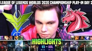 V3 vs UOL | Highlights Chung Kết Thế Giới 2020 Vòng Khởi Động Bảng B Ngày 2 | V3 vs Unicorns of Love