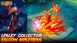 Lesley Collector Skin Gameplay | Lesley - Falcon Mistress Skin Review | November Collector Skin | ML