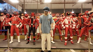 Aku membawa anakku ke rumah Toei dan menari dengan keras!!!