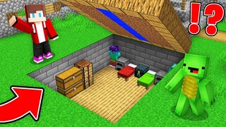 JJ and Mikey RAISED FARMLAND and Found SECRET PASSAGE in Minecraft Maizen!