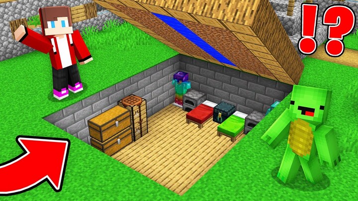 JJ and Mikey RAISED FARMLAND and Found SECRET PASSAGE in Minecraft Maizen!