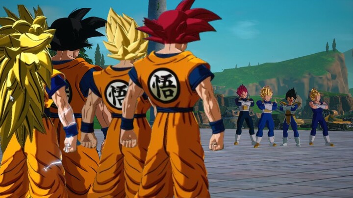 Goku All Form VS Vegeta All Form
