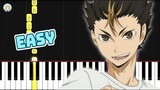 Haikyuu!! Season 3 OP - "Hikari Are" - EASY Piano Tutorial & Sheet Music
