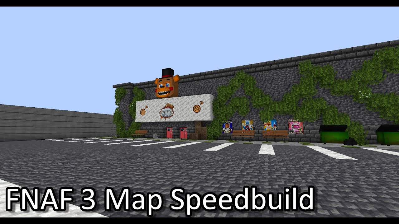 FNAF 1 Map Speedbuild (+Map Tour) in Minecraft 
