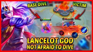 Base Diving Lancelot | 6 Minutes Godlike! 16 Kills - Makisig Gaming - MLBB