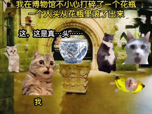 "The Lost Specimen" I accidentally broke a vase in the museum, and a human head rolled out of the va