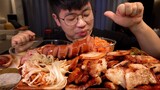 SUB 삼겹살 먹방 냉쫄면 생채비빔밥까지 대박 레전드 먹방 Samgyeopsal mukbang Legend koreanfood eatingshow asmr kfood cook