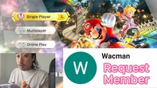 ASMR Orange Lollipop & Playing Mario Kart 8 Deluxe