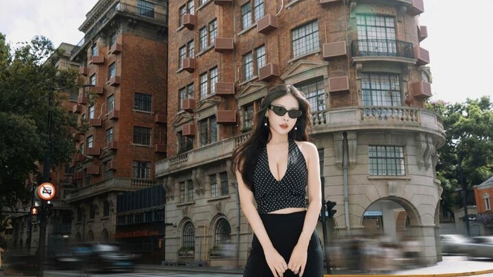 ถ่ายภาพตามท้องถนนบนถนนอู่คัง นครเซี่ยงไฮ้