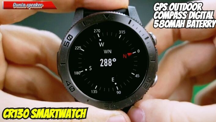 CR130 smartwatch 1.32inch GPS outdoor Compass Digital 580Mah Big Baterry