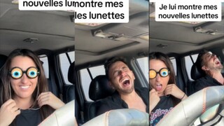 ให้แฟนหนุ่มดูแว่นตาคู่ใหม่ที่ฉันเพิ่งซื้อมา…｜ติ๊กต็อก