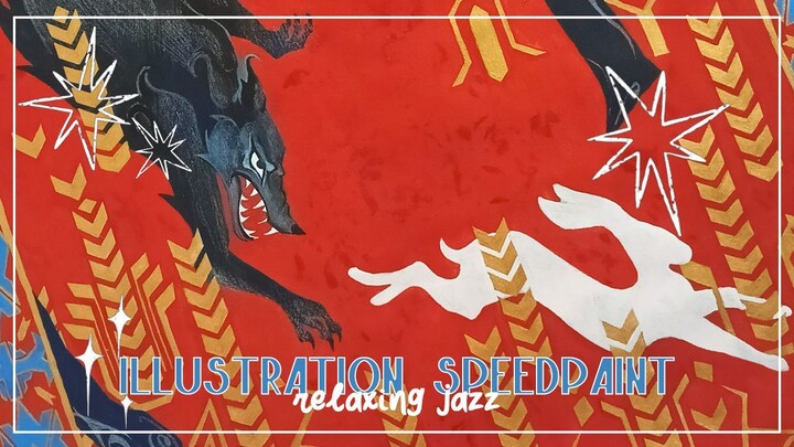 Draw with me while listening to relaxing jazz