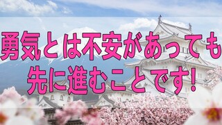 テレフォン人生相談   勇気とは不安があっても先に進むことです!加藤諦三＆マドモアゼル!
