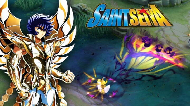 Saint Seiya Ikki Phoenix is SICK!! ðŸ˜®ðŸ˜³ || Valir Saint Seiya Skin Mobile Legends