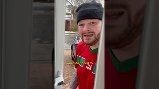 He is not happy with his neighbours driveway | Reaction World Shorts